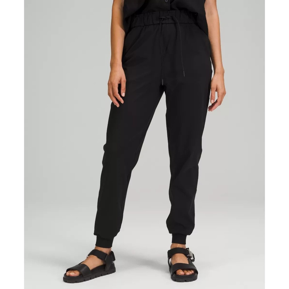 Lululemon Stretch High-Rise Joggers Y2K Full Length Black Sz 10 A008068